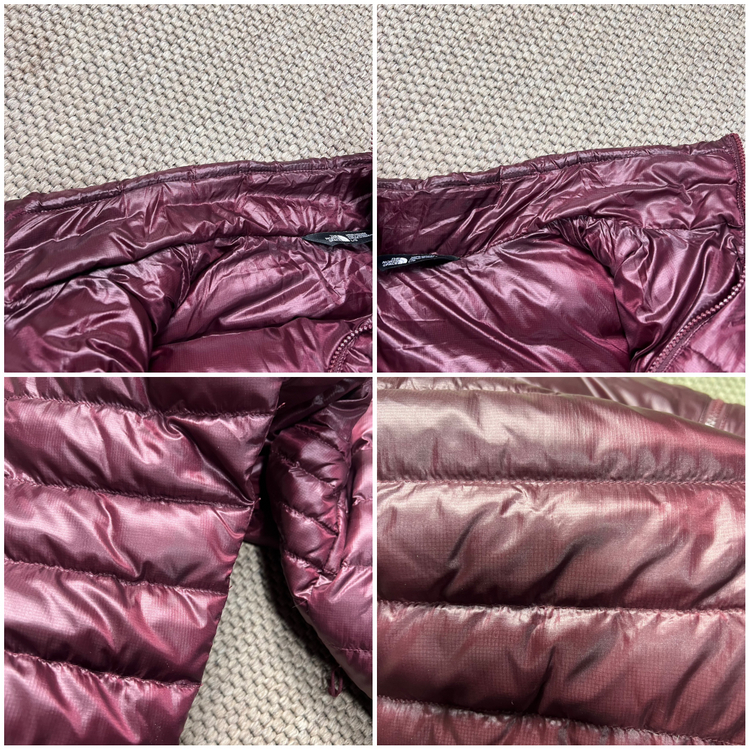 노스페이스 550 경량 패딩 버건디 L--9