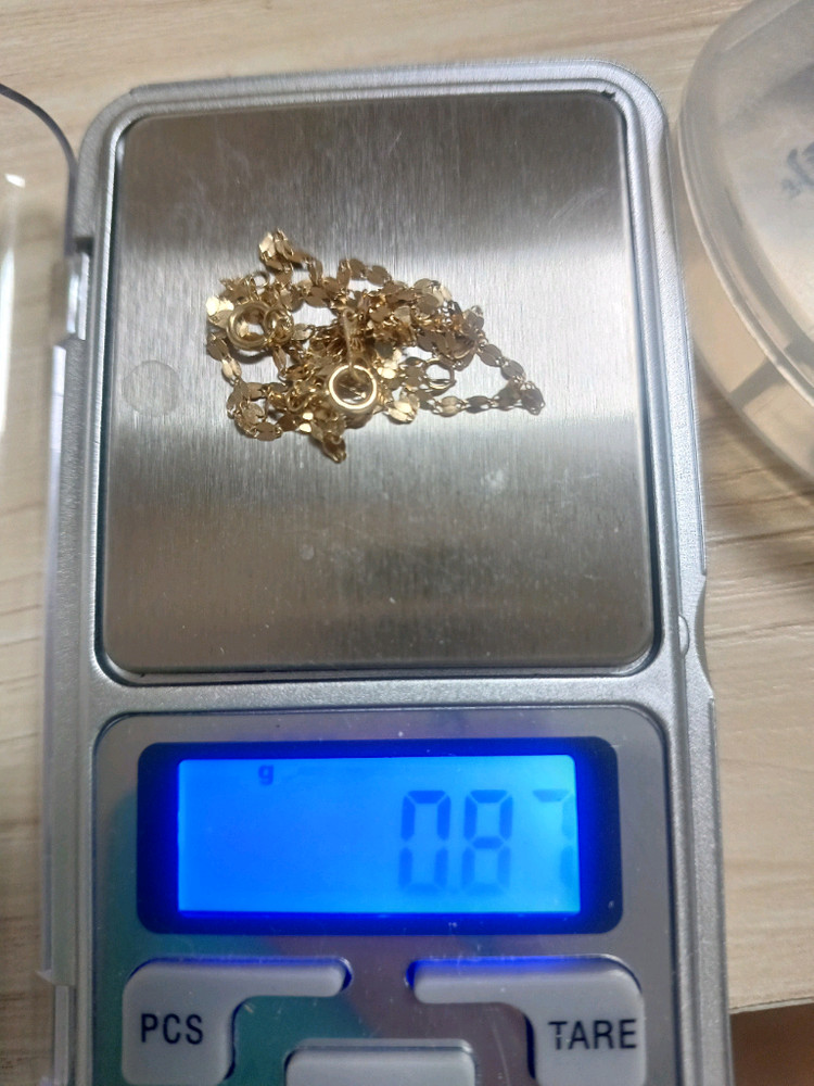 14K 잠자리 체인 옐로우 골드 목걸이--5