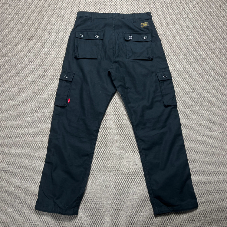 더블탭스 정글스탁 카고 팬츠 블랙 2--1