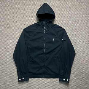 폴로 랄프로렌 코튼 후드 자켓 블랙 M