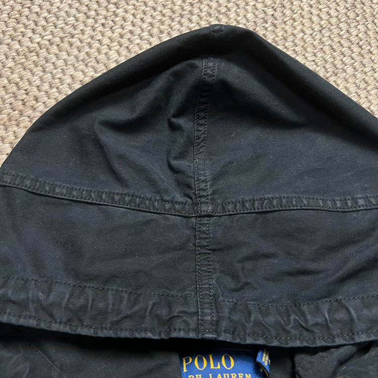 폴로 랄프로렌 코튼 후드 자켓 블랙 M--6