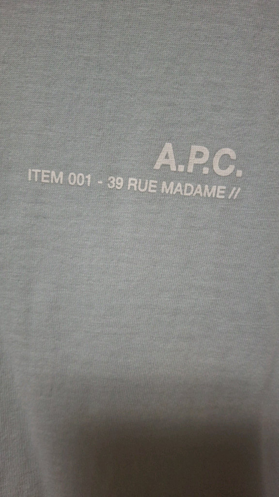 남성 APC 티셔츠--1