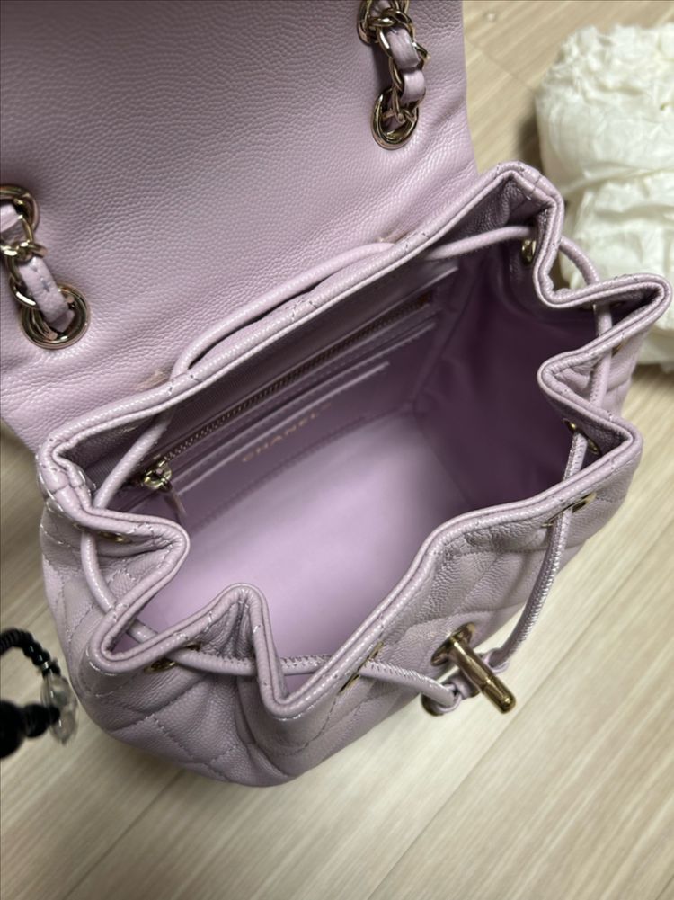 샤넬 어반 백팩 라벤더--8