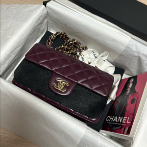 샤넬 뉴미니 버건디