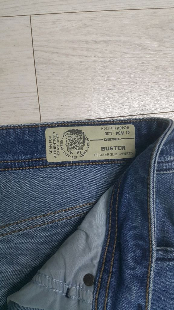 디젤 정품(사방스판) BUSTER 34인치(No.74)S급! 드라이완료!--4