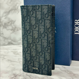 [풀구성]디올 오블리크 버티컬 장지갑 블랙