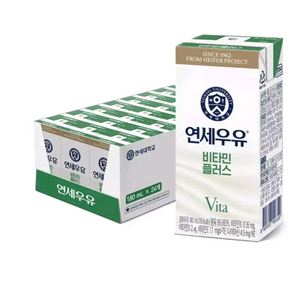 연세 비타민플러스 멸균우유 180ml x 24입 무료배송