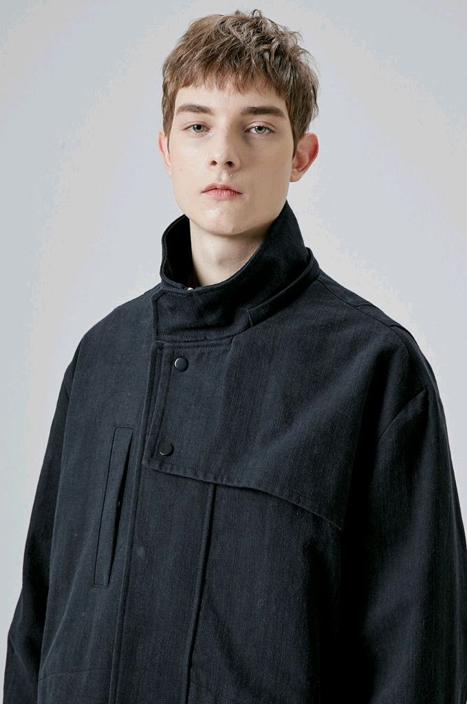 SYSTEM 한섬 시스템 남성 디테쳐블 블랙 오버핏 후드 자켓 코트 국내 105사이즈 판매합니다~!--5