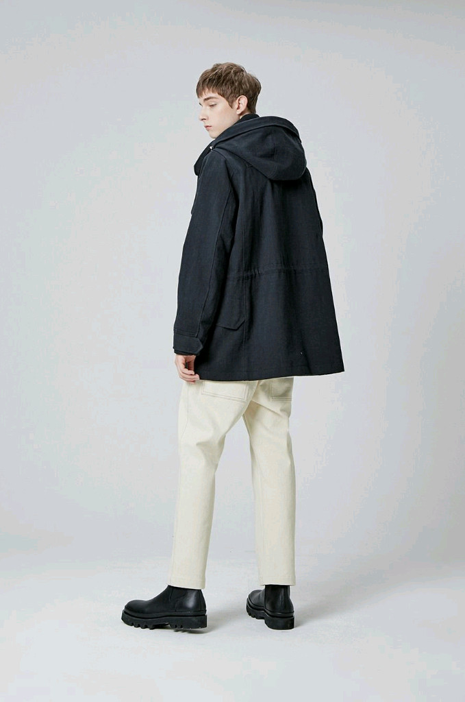 SYSTEM 한섬 시스템 남성 디테쳐블 블랙 오버핏 후드 자켓 코트 국내 105사이즈 판매합니다~!--6