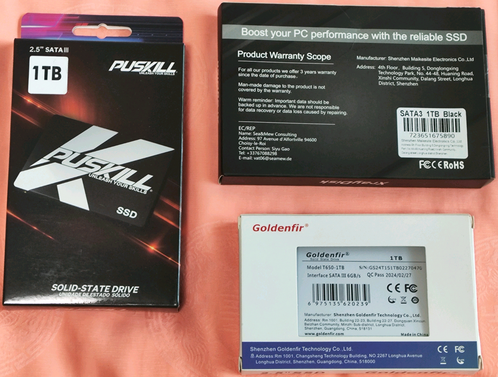 M.2·SATA SSD 다양하게 판매 합니다.--3