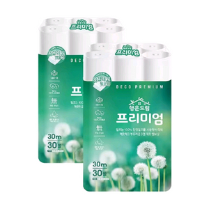 선착순)천연펄프 화장지 휴지 30미터 30롤2팩 무료배송17900원