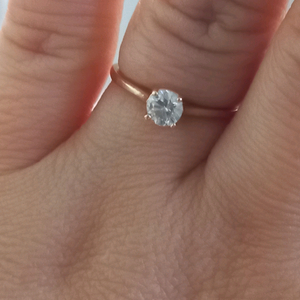 14k골드 3부다이아몬드 9호반지