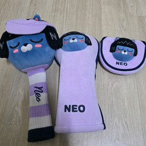 카카오 프렌즈 캐릭터 골프클럽 헤드커버 세트