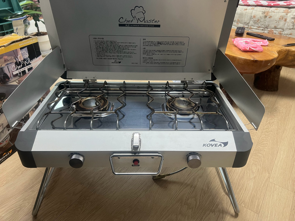 캠핑용 가스레인지 2구코베아 캠핑용 투버너코베아 쉐프마스터 입니다--2