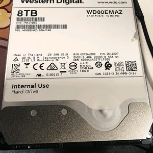 HDD 하드디스크 팝니다 (8테라x2 10테라x1)