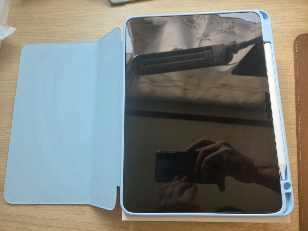 아이패드 에어 11 m4 128gb wifi 블루 단순개봉 팝니다--1