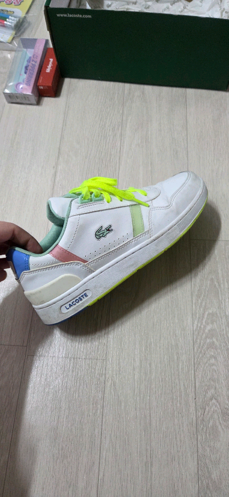 라코스테 키즈 T-클립 운동화 여아용 230--1