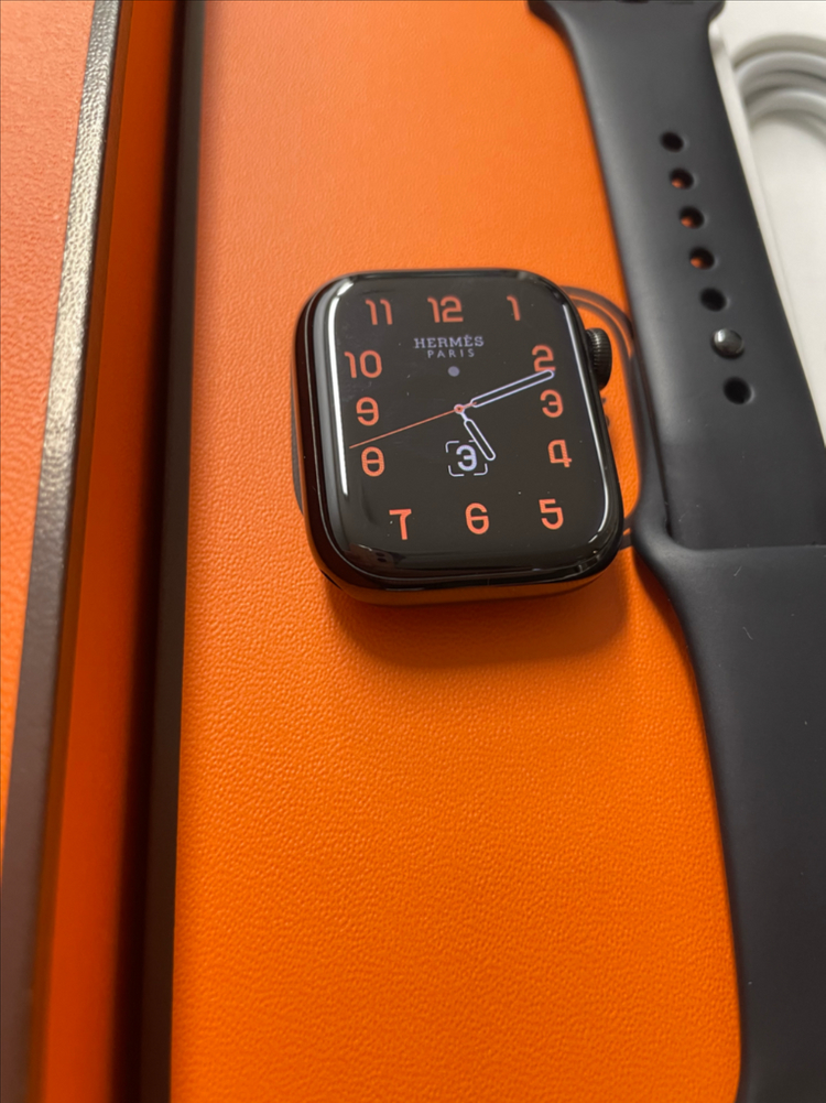 애플워치8에르메스 누아르 41mm 신품급--1