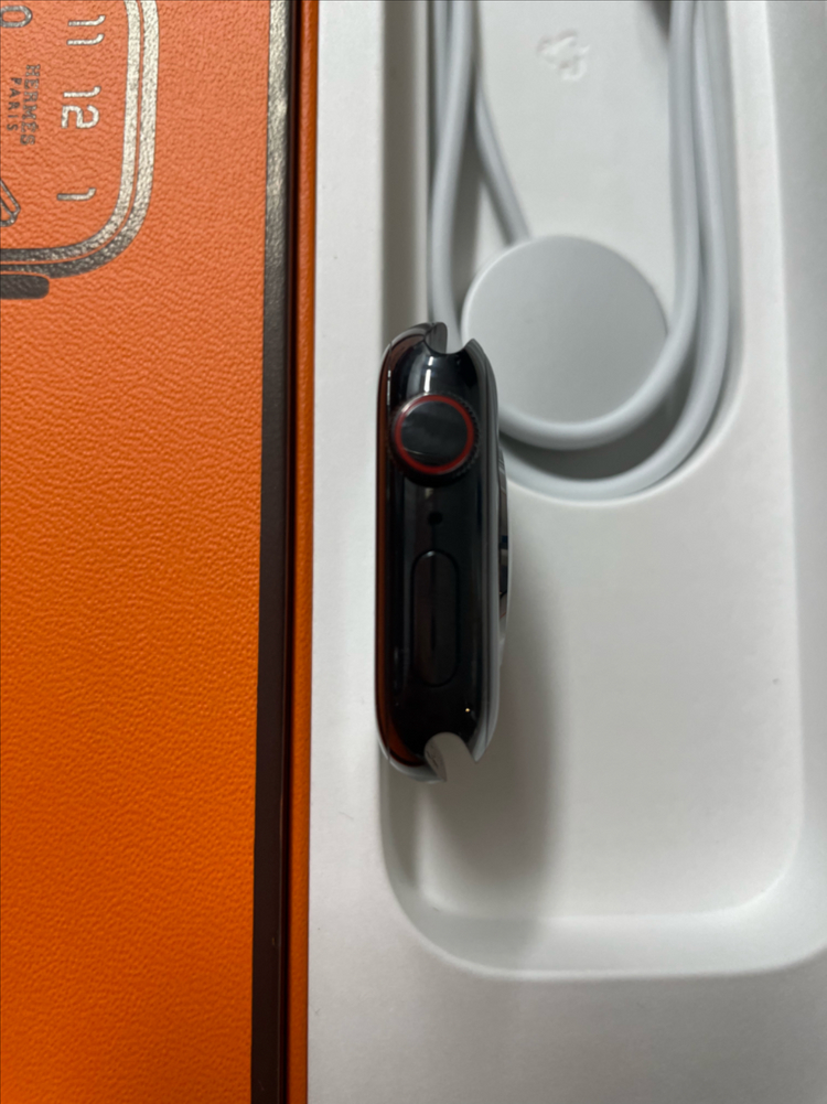 애플워치8에르메스 누아르 41mm 신품급--3