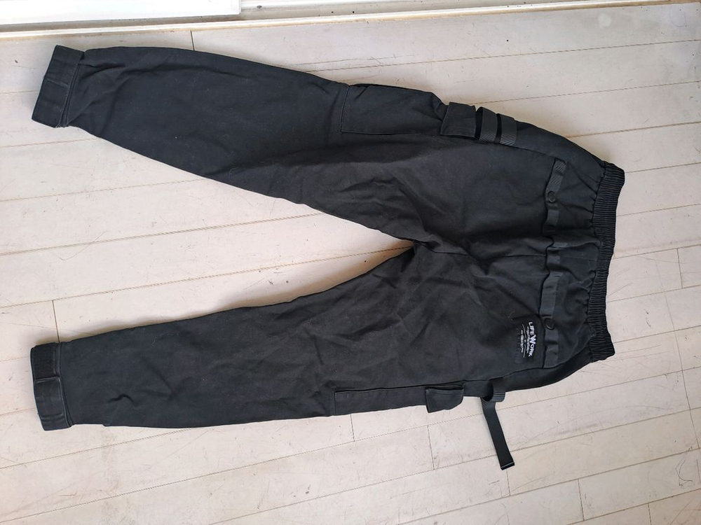 라이프워크 블랙 카고 조거팬츠--4