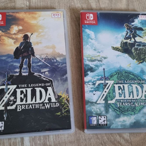 닌텐도스위치 젤다의 전설 야생의 숨결 , 왕국의 눈물 일괄