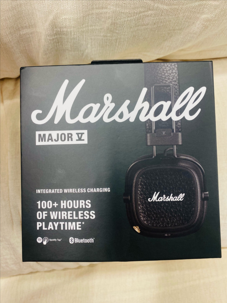 (미개봉 새상품) 마샬 메이저5 블루투스 헤드폰 블랙 정품--5
