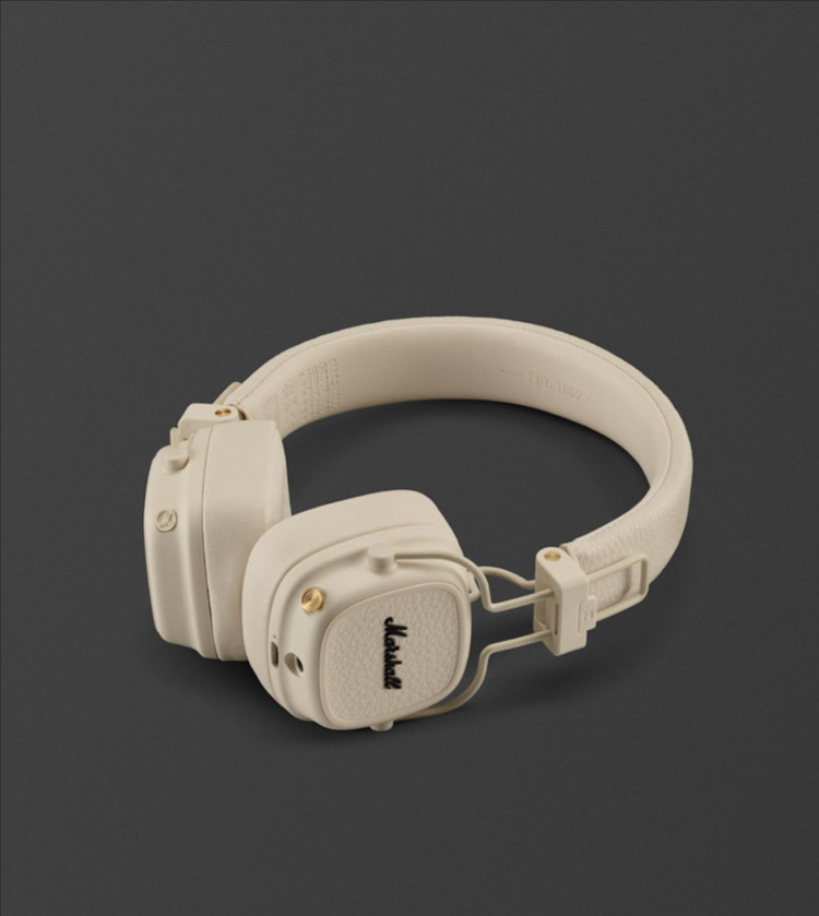 (미개봉 새상품) 마샬 메이저5 블루투스 헤드폰 크림색 정품--3