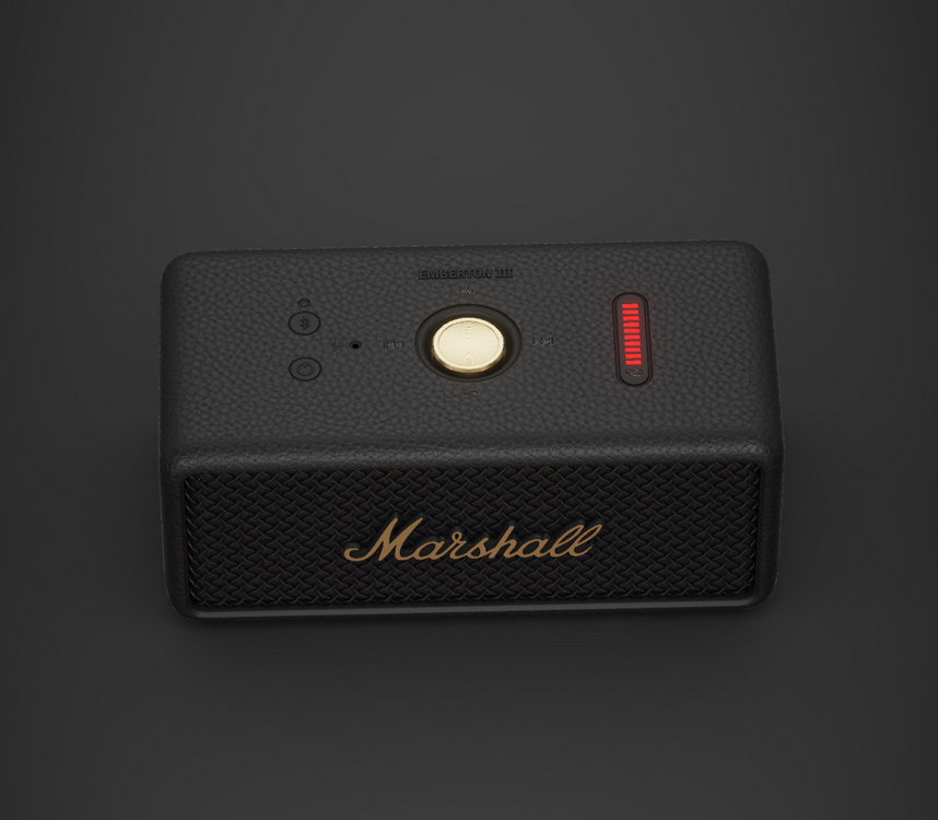 (미개봉 새상품) 마샬 엠버튼3 블루투스 스피커 블랙 정품--3