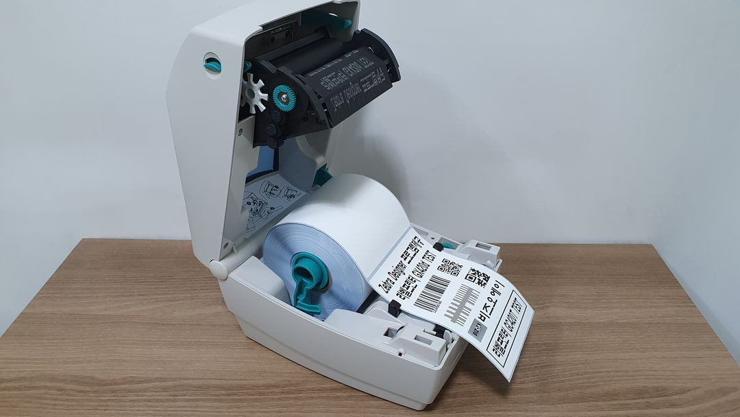 지브라 GC420t 스티커라벨 바코드 네임스티커 택배송장프린터/ 감열+열전사 겸용/ A급/ 사용량 거의없음 이미지