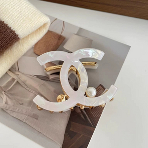 자개진주 헤어집게핀