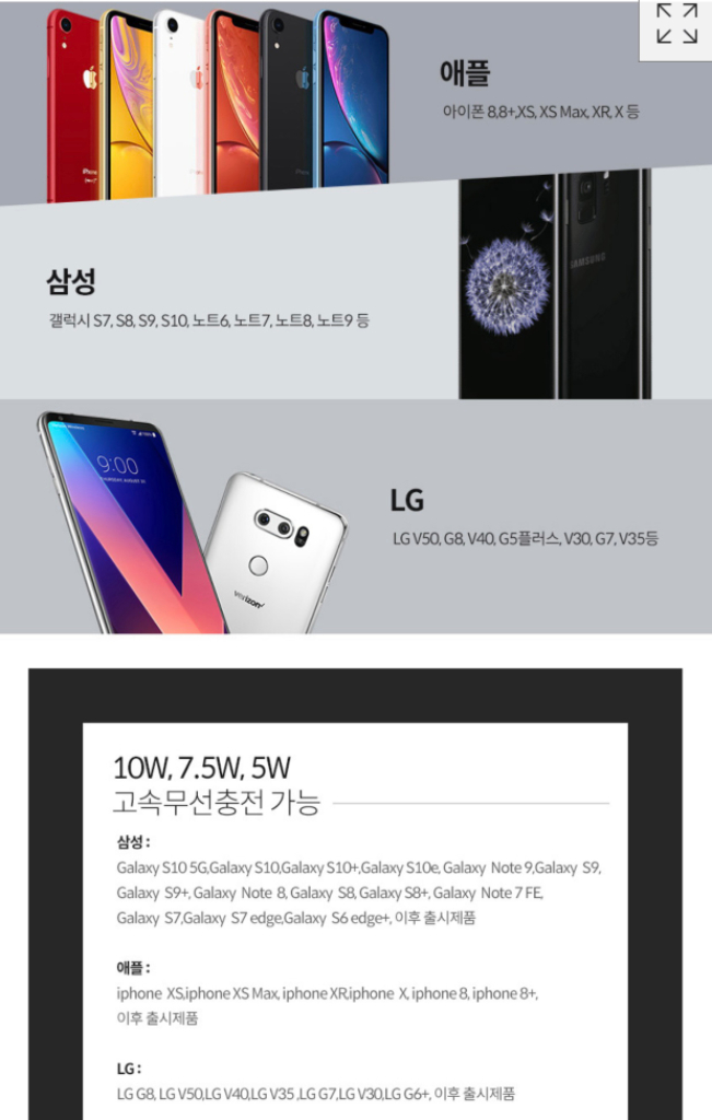 [새제품] UM2 고속 무선충전 마우스 패드 WPS10--3