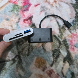 C타입 USB SD TF 리더기 새상품