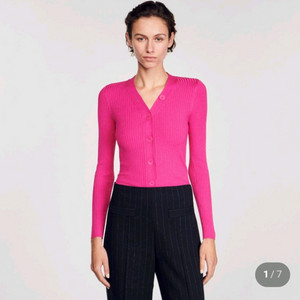 산드로 골지 니트가디건( 제니 가디건 )2사이즈