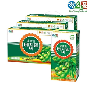정식품 달콤한 베지밀 B(비) 두유 190ml 72개