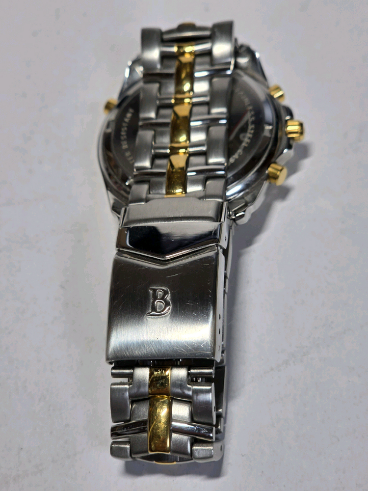 브로바 알람 기능 콤비 손목시계 (새제품급)--4