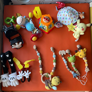 유모차 미키 컵홀더 블랭킷집게 쪽쪽이클립 고리 모빌 장난감 일괄