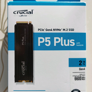 미개봉 마이크론 크루셜 Crucial P5 Plus 2TB (히트싱크) SSD 신품 팝니다