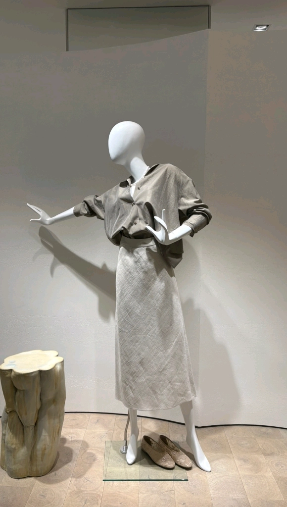 랑방 실크 블렌드 백보우 셔츠 이미지