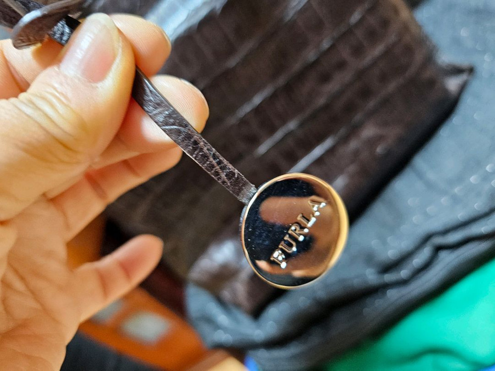 [정품/희귀] 빈티지 훌라(FURLA) 크로코 엠보 레더 토트백 (더스트백 포함) 이미지