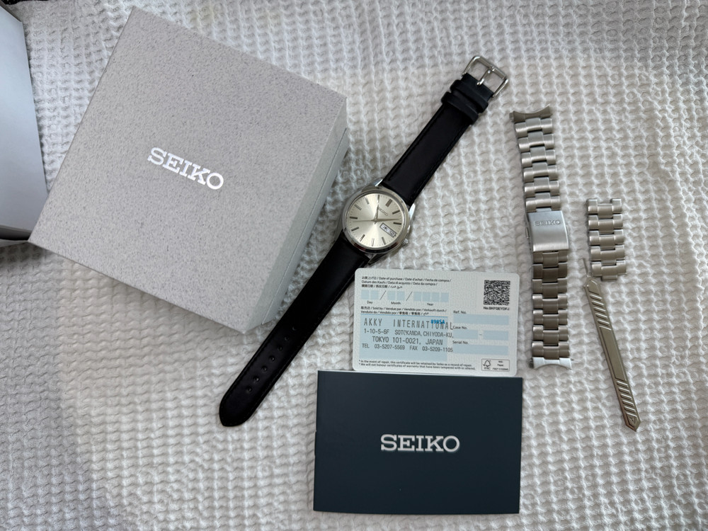 (우체국당일배송)세이코 sbth007 신품소가죽밴드 포함.--1