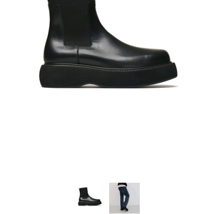 PLS 플리징 M_SB_2100 삭스형 스퀘어토 워커부츠 블랙 (265)