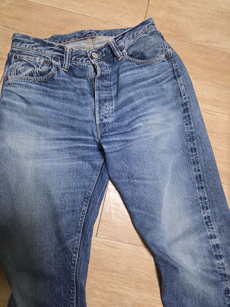 웨어하우스 1001 2nd 라이트인디고 32사이즈--3