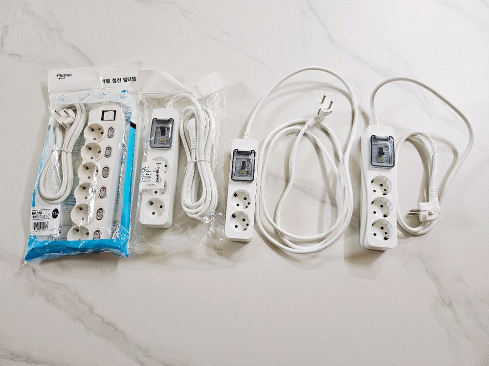 (새상품) 대성 멀티탭 1.5m~4.5m 4개 일괄정리 이미지