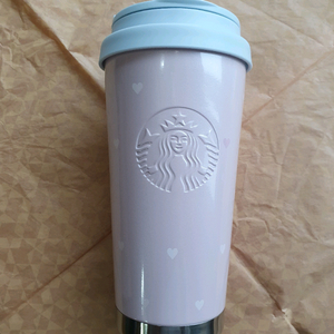 스타벅스 SS 하트 프린트 엘마 텀블러 473ml