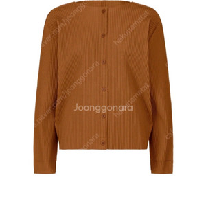 미 이세이미야케 플리츠플리즈 파인니트 가디건 브릭 새상품