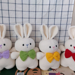 손뜨개 텔레토비 토끼 인형 세트 이미지