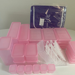 땡스소윤 냉동실 밀폐용기33종 (수납박스포함)