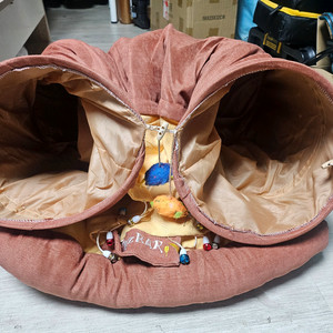 고양이 터널 침대 푹신 쿠션