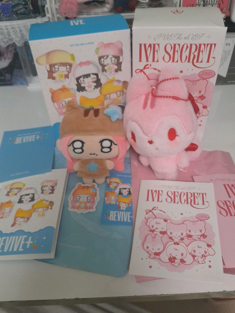 2종 일괄 덤100장이상) 아이브 인형 아이브 가을 인형 아이브 쁘띠 쁘띠브 리바이브 가을 인형--0