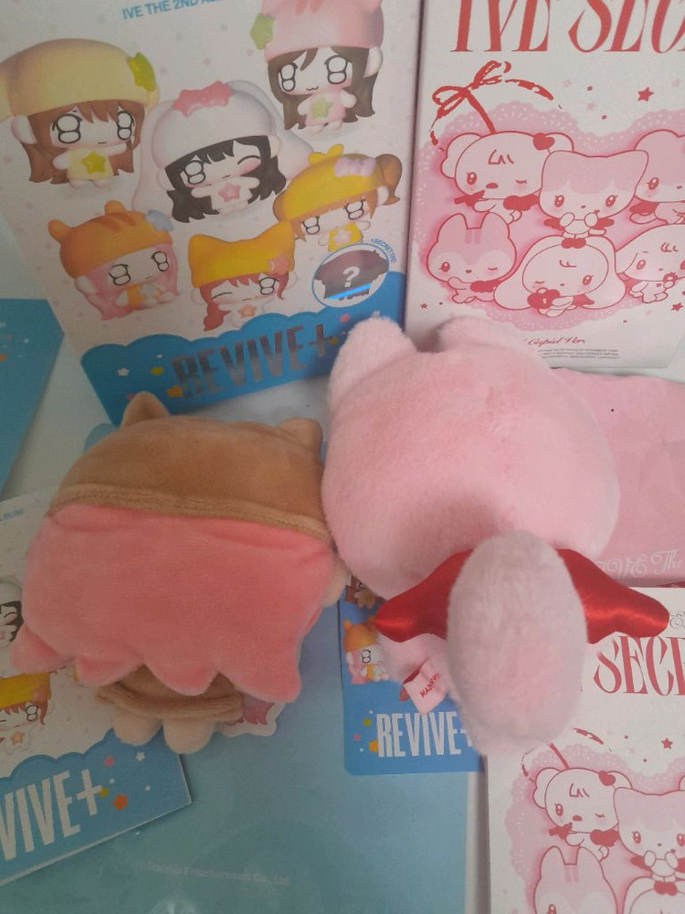 2종 일괄 덤100장이상) 아이브 인형 아이브 가을 인형 아이브 쁘띠 쁘띠브 리바이브 가을 인형--4